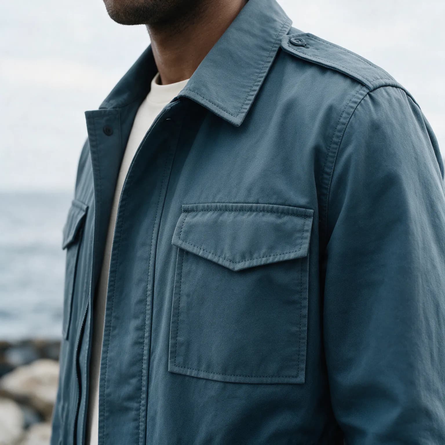Field Jacket, collar and chest detail